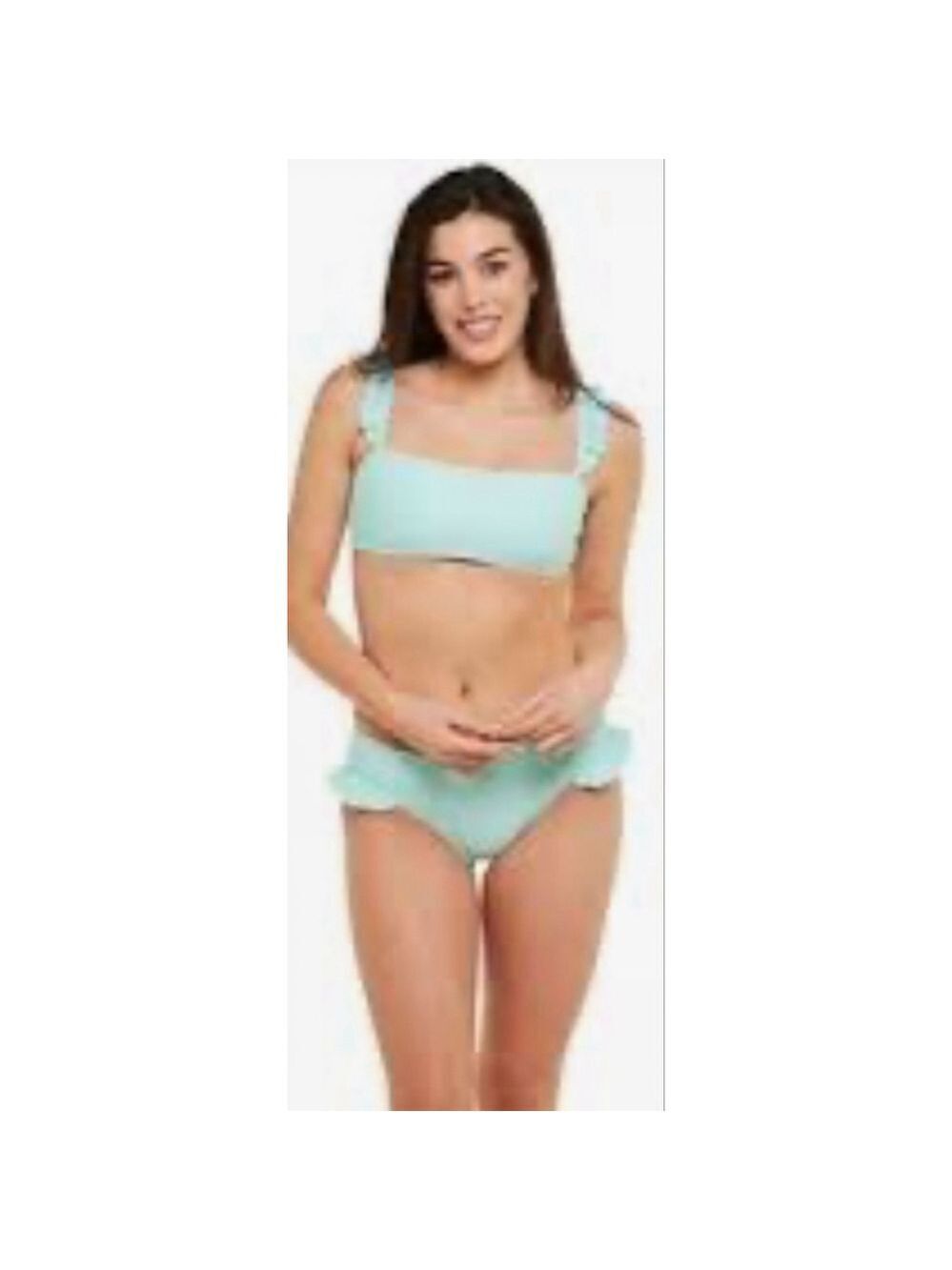 NWT Tahari Light Blue Bikini Set Size L